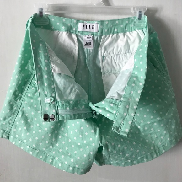 Mint Polka Dot ELLE Shorts - Picture 3 of 4